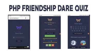 Friendship Dare Quiz PHP Script With Admin Panel