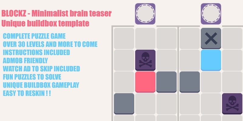 Blockz - A Unique Brain Teaser Buildbox Template