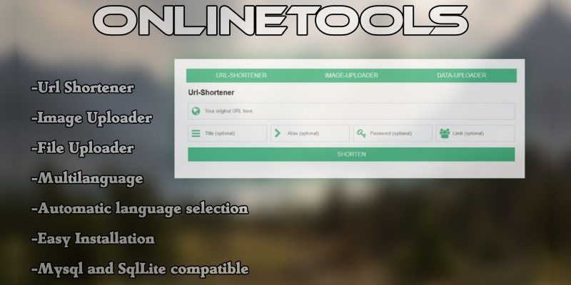 Online Tools - Shortener Uploader Downloader PHP