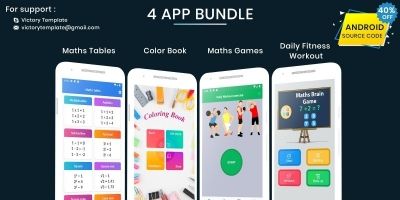 4 Android App Source Code Bundle