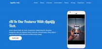 Applify Tech - Mobile App Landing Page HTML Templa Screenshot 1