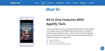 Applify Tech - Mobile App Landing Page HTML Templa Screenshot 2
