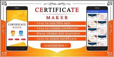 Certificate Maker - Android App Template
