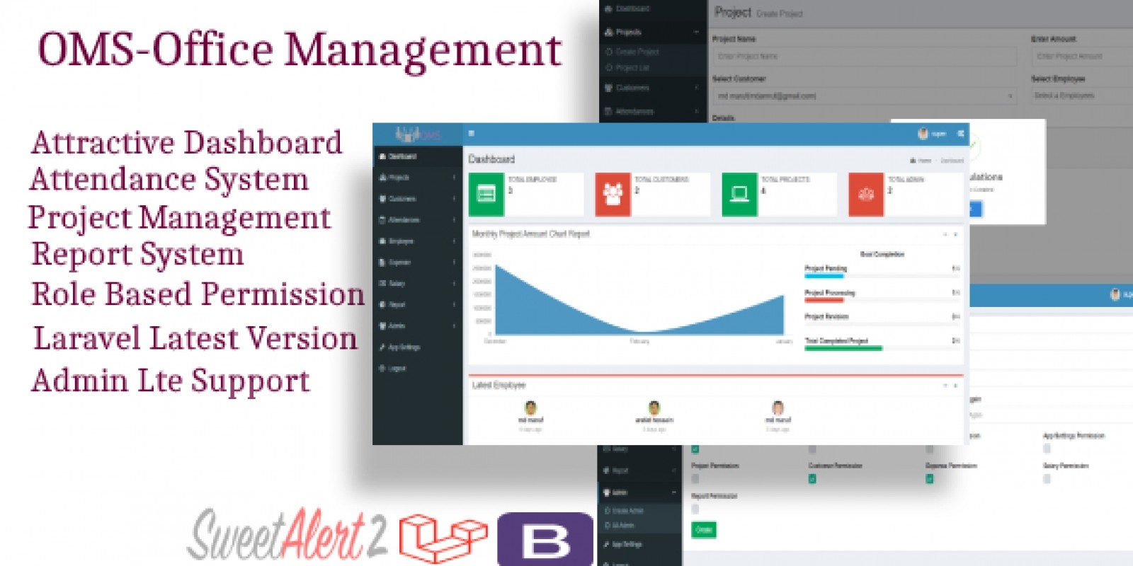 Simple Laravel Office Management System
