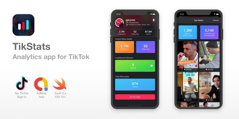 TikStats - iOS App For TikTok 
