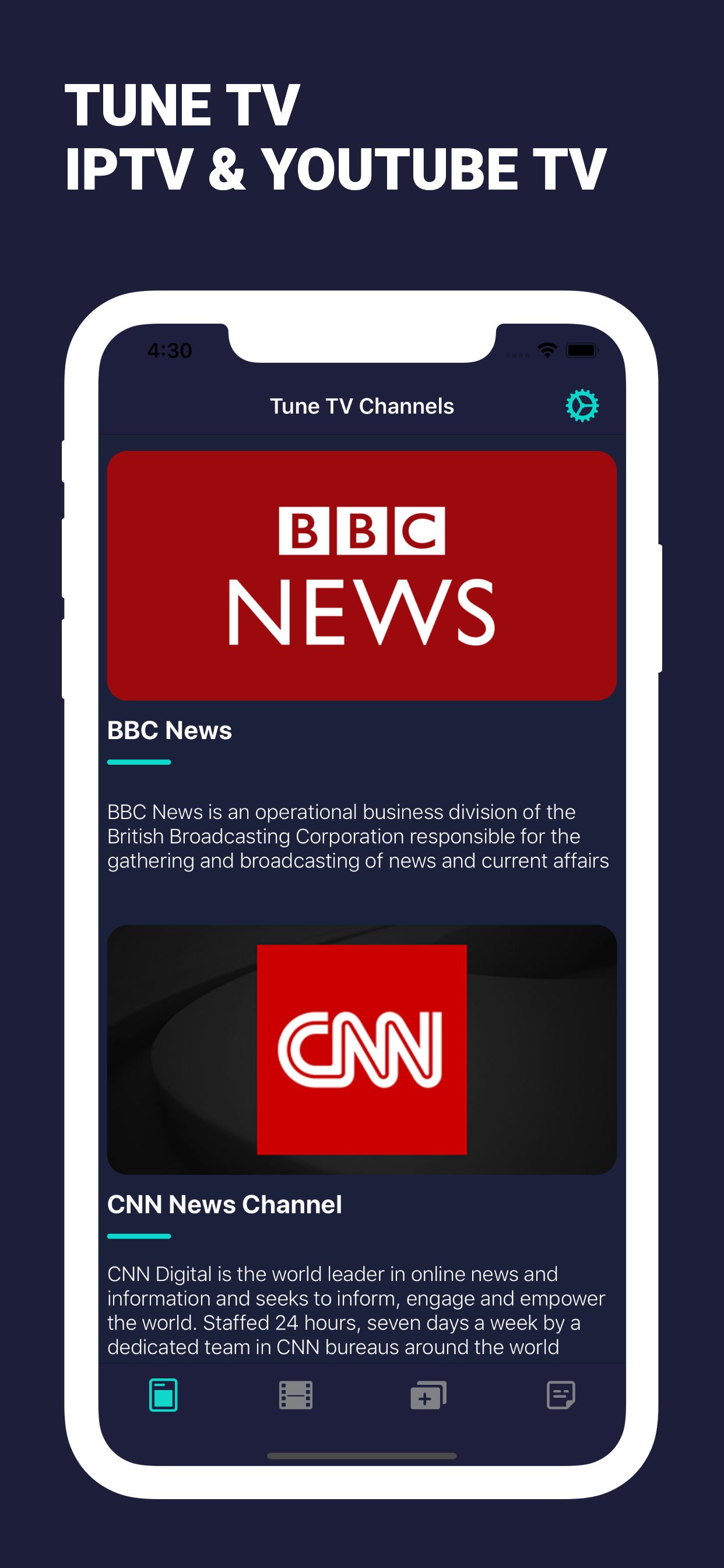Tune TV IPTV And Movies iOS Application by Yuradolotov Codester