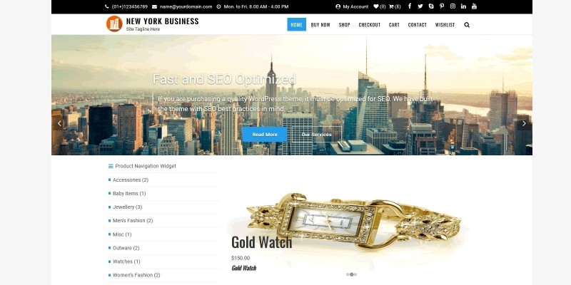 New York Business WordPress Theme