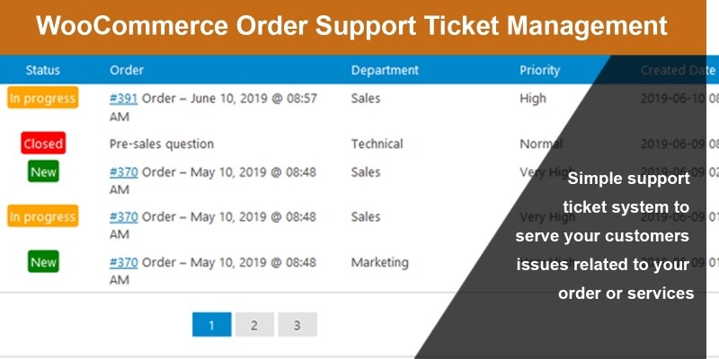 Order Support Ticket Management For WooCommerce