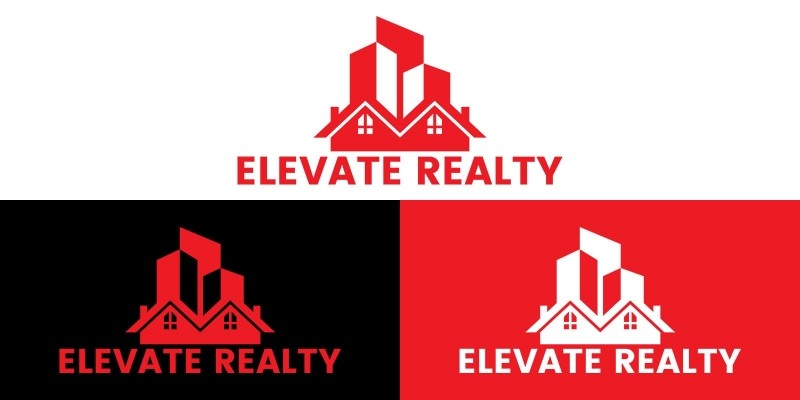 Real Estate Property Rent Logo Design Template