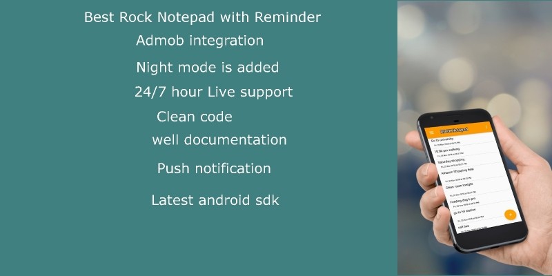 Notepad With Reminder Android App Template