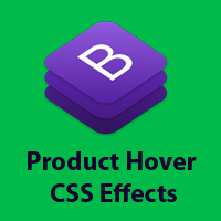 Bootstrap - Product Shopping Hover CSS Effect