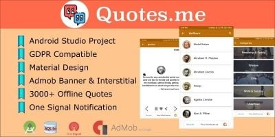 Quotes.me - Android Offline Quotes App With GDPR