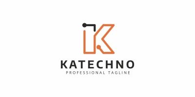Katechno K Letter Logo