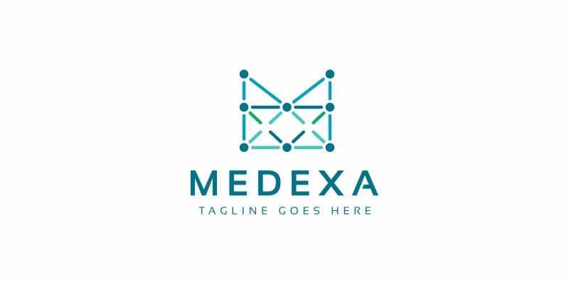 Medexa M Letter Logo