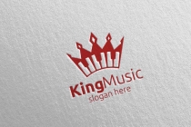 Music Logo with King and Piano Concept Screenshot 1
