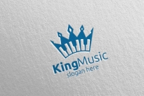 Music Logo with King and Piano Concept Screenshot 2