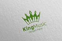 Music Logo with King and Piano Concept Screenshot 4