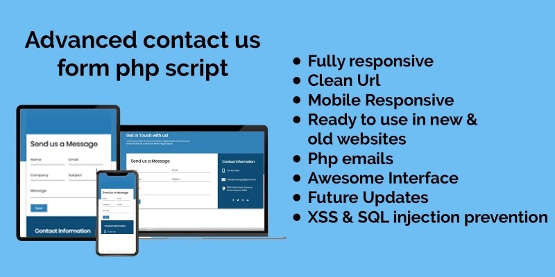 Advanced Contact us Form Php Script