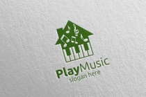 Music Logo with Note and House Concept  Screenshot 5