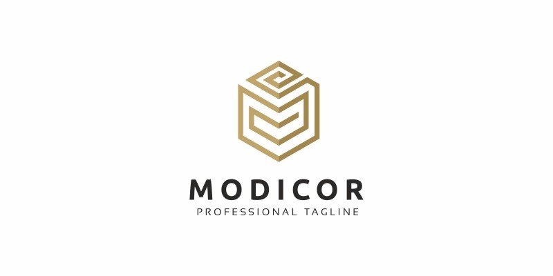Modicor M Letter Logo
