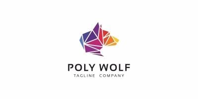 Poly Wolf Logo