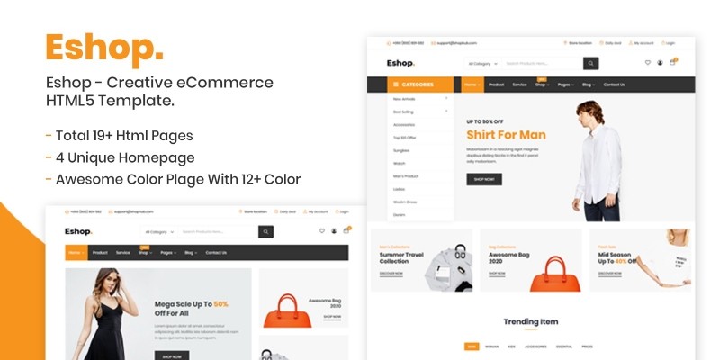 Eshop - eCommerce HTML5 Template.