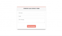 Symfony Ajax Contact Form Screenshot 1