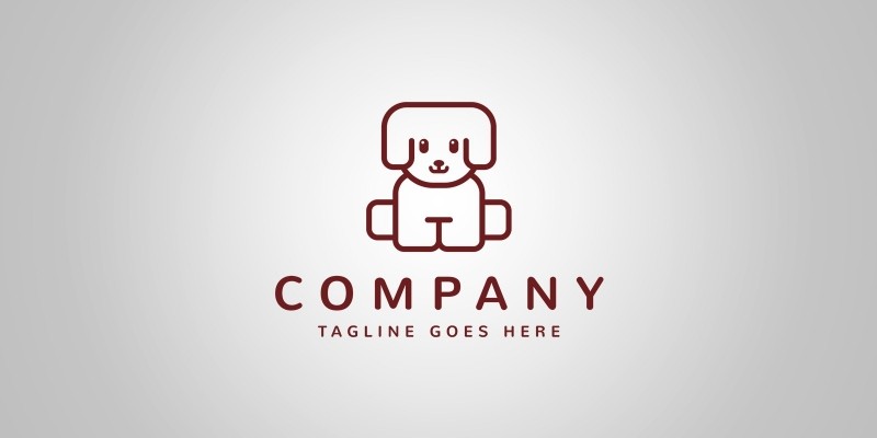 Puppy Logo Template