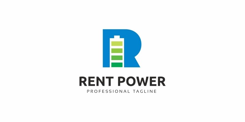 Rent Power R Letter Logo