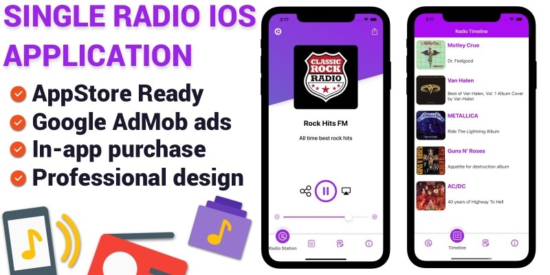 Single Station Radio - iOS App Template