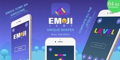 Emoji Jump Buildbox Template With Admob