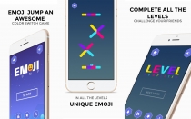 Emoji Jump Buildbox Template With Admob Screenshot 1