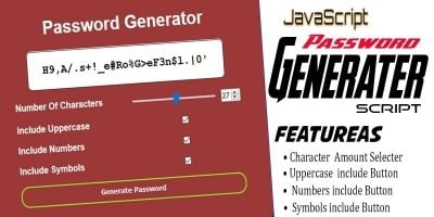 JavaScript Password Generater
