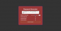 JavaScript Password Generater Screenshot 2