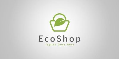 Eco Shop Logo Template