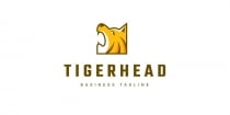 Brave Tiger Head Logo Template Screenshot 1