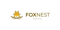 Family Fox Nest Logo Template Screenshot 2
