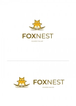 Family Fox Nest Logo Template Screenshot 3