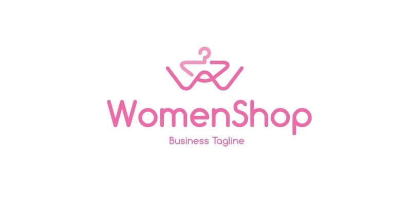 Women Fashion Shop Letter W Logo