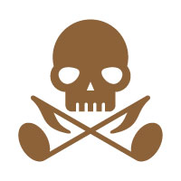 Skull Music Logo with Note and Skull Concept 