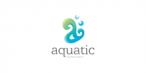 Aquatic - Letter A Logo Template Screenshot 1