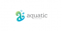 Aquatic - Letter A Logo Template Screenshot 2