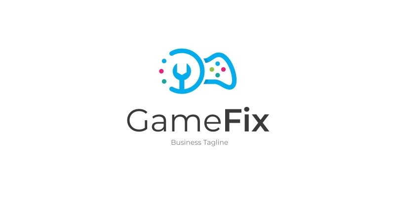 Game Fix Logo Template