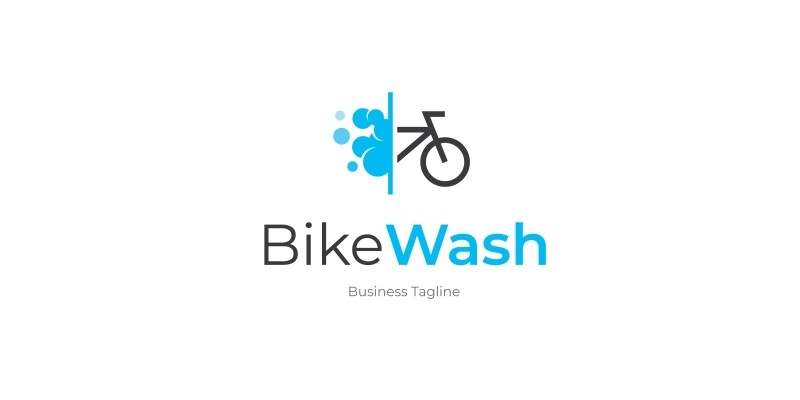 Bike Wash Logo Template
