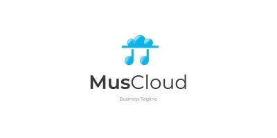 Cloud Music Logo Template