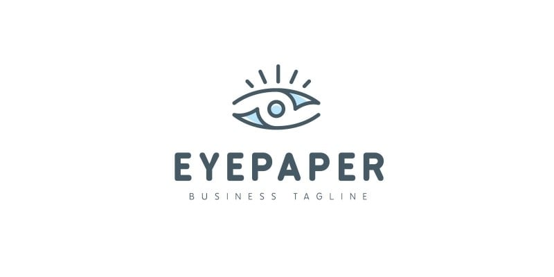 Eye Paper Logo Template