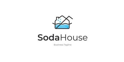 Soda House Logo Template