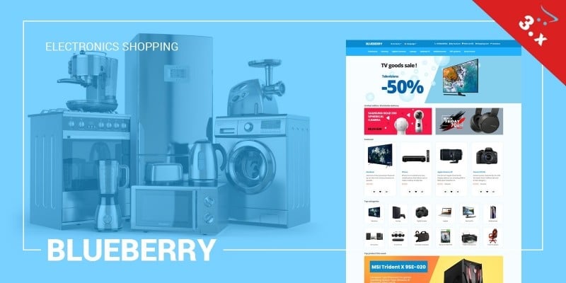 Blueberry OpenCart 3 Responsive Theme