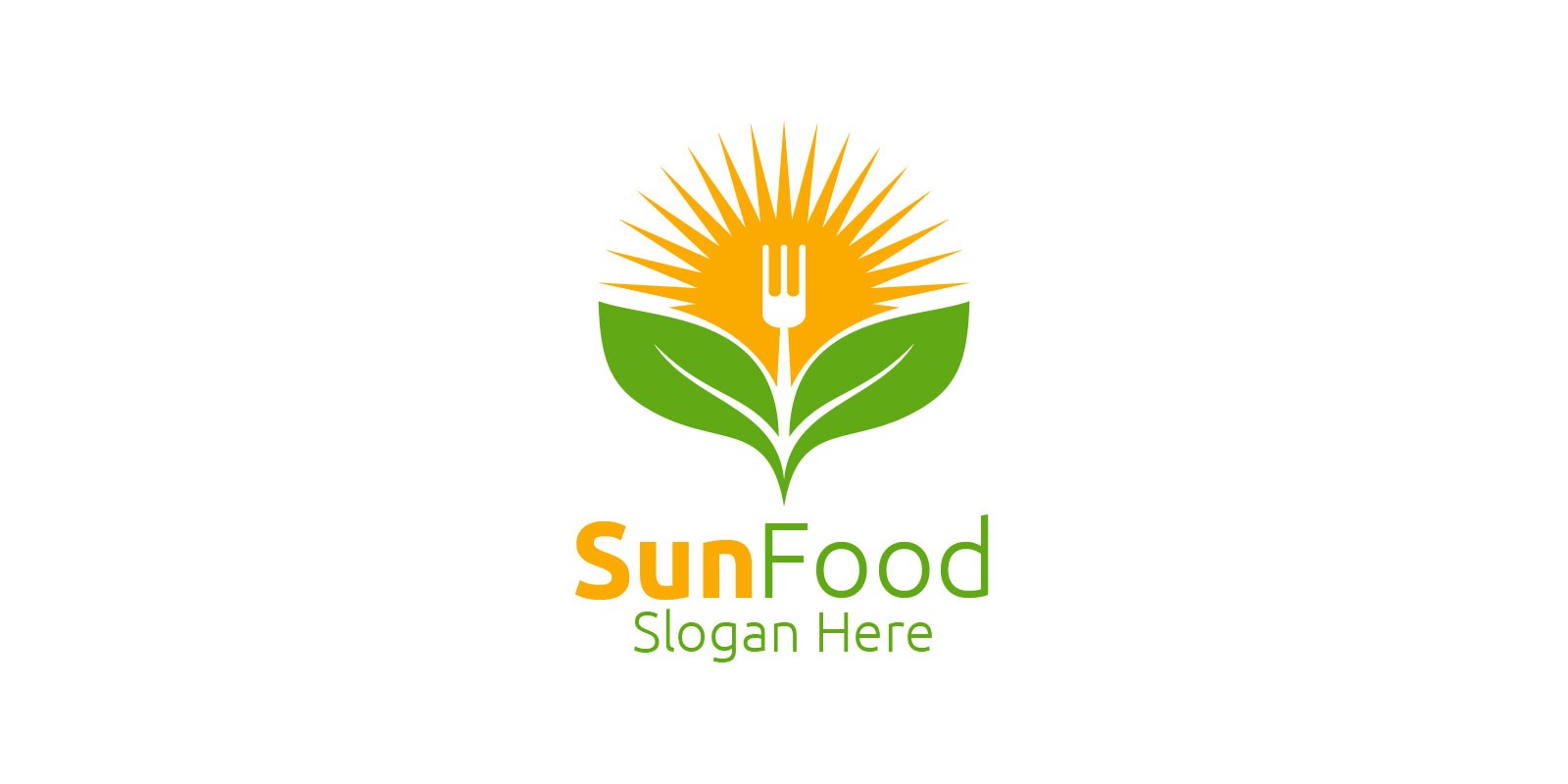 Sun Food Restaurant or Cafe Logo