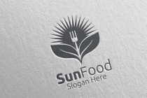 Sun Food Restaurant or Cafe Logo  Screenshot 3